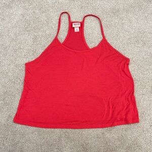 Mossimo (Target) cropped coral racerback tank top